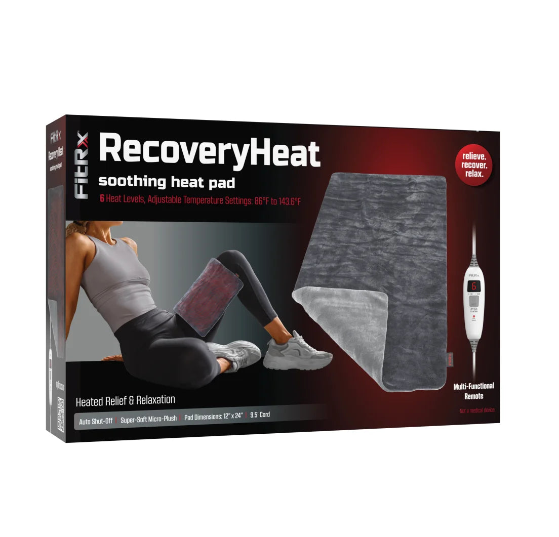 Recovery Heat Heating Pad, Electric Heating Pad for Back Pain Relief, 12 X 24In.