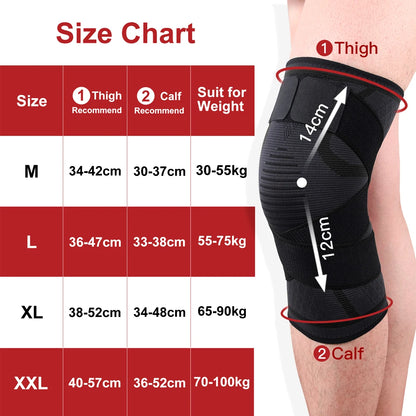 1PC Compression Orthopedic Kneepad for Work, Gym, Joint, Soccer, Adjustable Knee Brace Support Sports Protection for Knee Pain