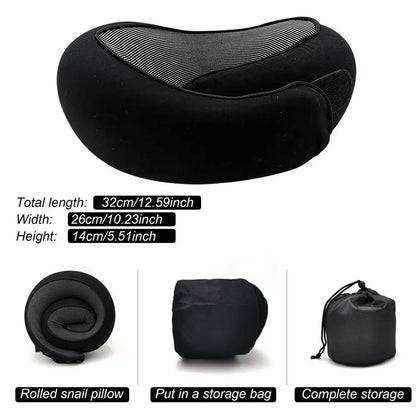 Memory Foam Neck Pillow Neck Support Pillow with Head Cushion Support Camping Neck Protect Soft Memory Foam Head Support