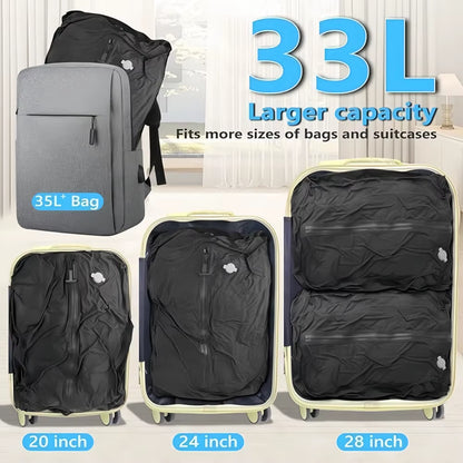 Vacuum Compression Bags for Camping,Travel Vacuum Clothing Storage Bags, Portable Space-Saver, Airtight Seal for Hiking Backpack