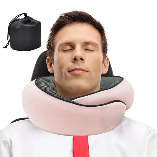 Memory Foam Neck Pillow Neck Support Pillow with Head Cushion Support Camping Neck Protect Soft Memory Foam Head Support