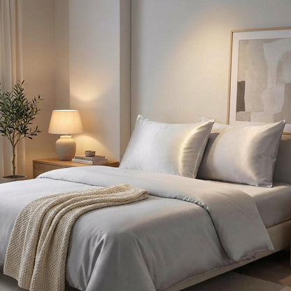 SilkTouch Satin Pillowcase Set – Luxury Sleep Care for Hair & Skin (2 Pack)
