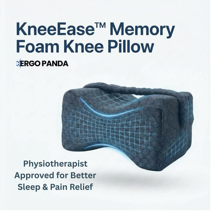 KneeEase™ Memory Foam Knee Pillow for Side Sleepers – Adjustable Leg Support with Washable Cover