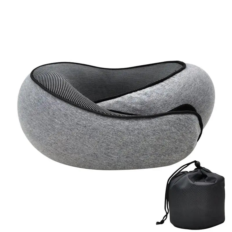 Memory Foam Neck Pillow Neck Support Pillow with Head Cushion Support Camping Neck Protect Soft Memory Foam Head Support