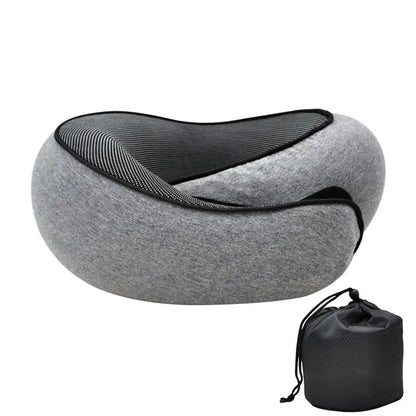 Memory Foam Neck Pillow Neck Support Pillow with Head Cushion Support Camping Neck Protect Soft Memory Foam Head Support