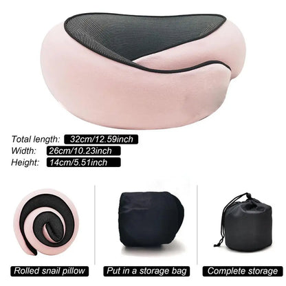 Memory Foam Neck Pillow Neck Support Pillow with Head Cushion Support Camping Neck Protect Soft Memory Foam Head Support