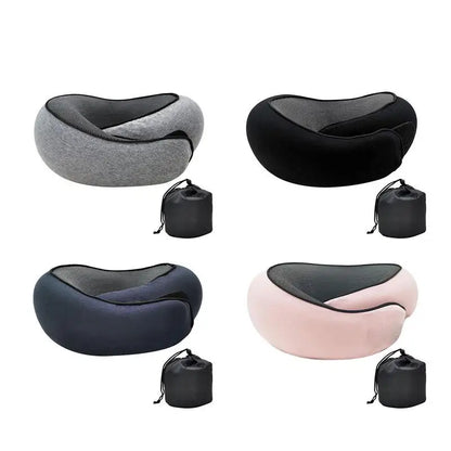 Memory Foam Neck Pillow Neck Support Pillow with Head Cushion Support Camping Neck Protect Soft Memory Foam Head Support